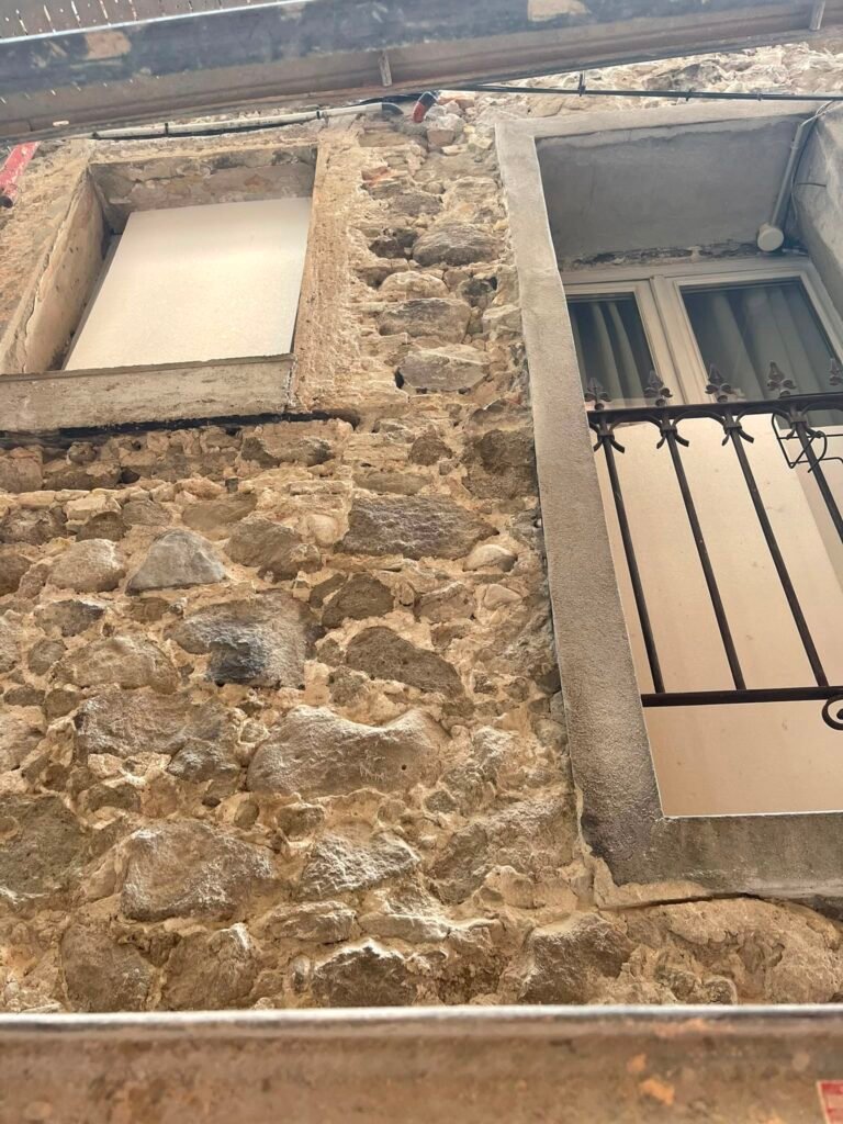 Ravalement de façade à Lugrin - Chantier
