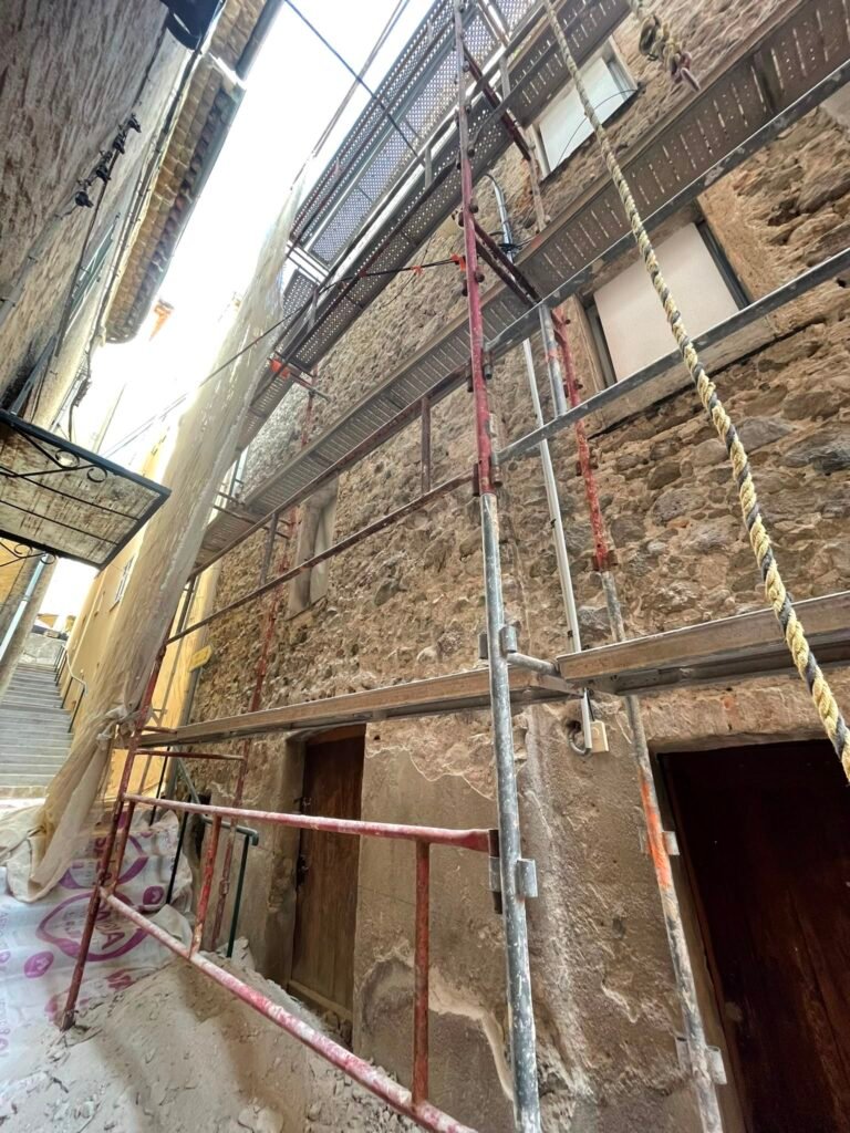Ravalement de façade à Lugrin - Chantier
