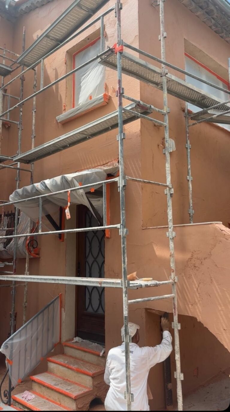 Ravalement de façade à Lugrin - Chantier