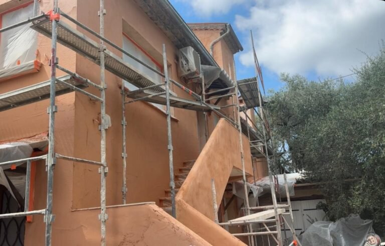 Ravalement de façade à Lugrin - Chantier